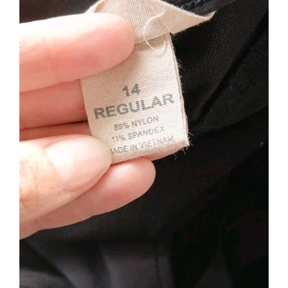 Duluth Trading Flexpedition Skinny Pants Size 14 Black Outdoors DWR Nylon - Picture 8 of 9